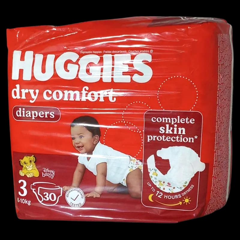 Nappies 30's Huggies No3 Dry Comfort x 1 - 6001019912661 (#1)