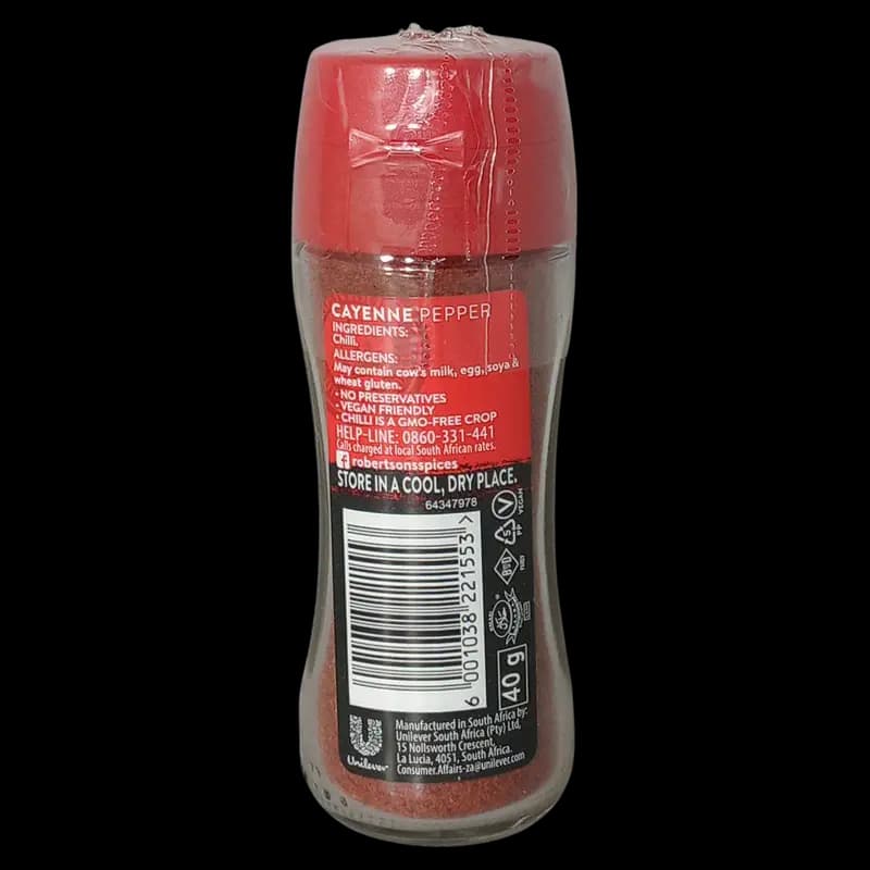 Spice 47g Cayenne Pepper Rob Bottle x 1 - 6001038221553 (#2)