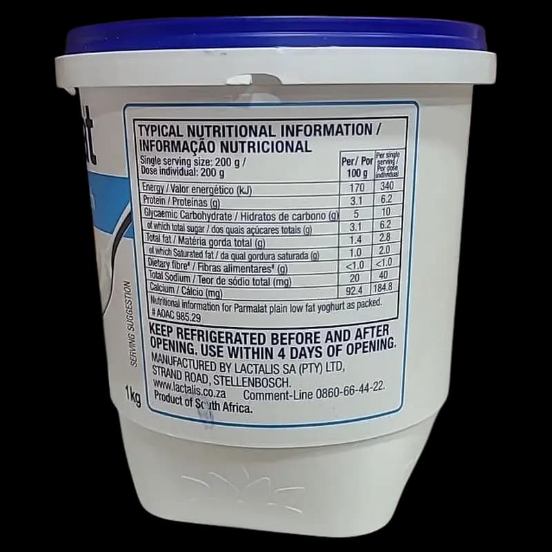 Yoghurt 1kg Parmalat Plain LF x 1 - 6001049068079 (#2)