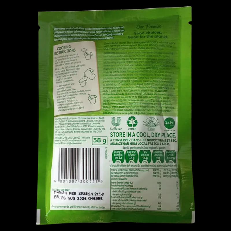 Sauce 38g Knorr 3 Cheese x 1 - 6001087300445 (#2)