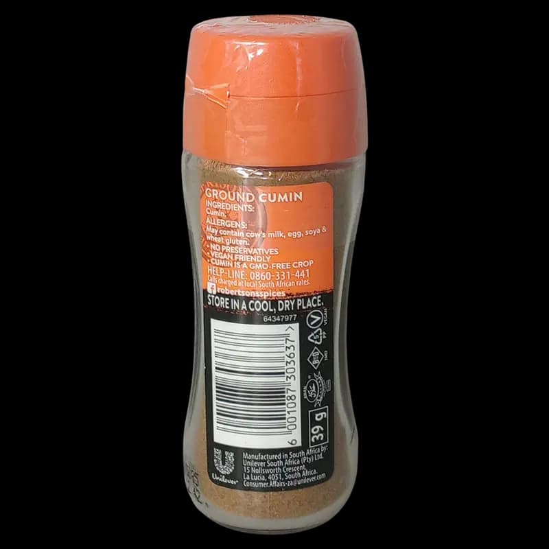 Spice 39g Cumin Robertsons Bot x 1 - 6001087303637 (#2)
