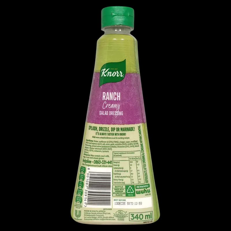 Salad Dressing 340ml Ranch Creamy Knorr x 1 - 6001087309141 (#2)