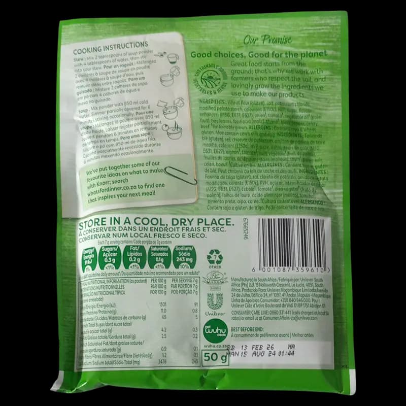 Soup 50g Knorr Oxtail x 1 - 6001087359610 (#2)