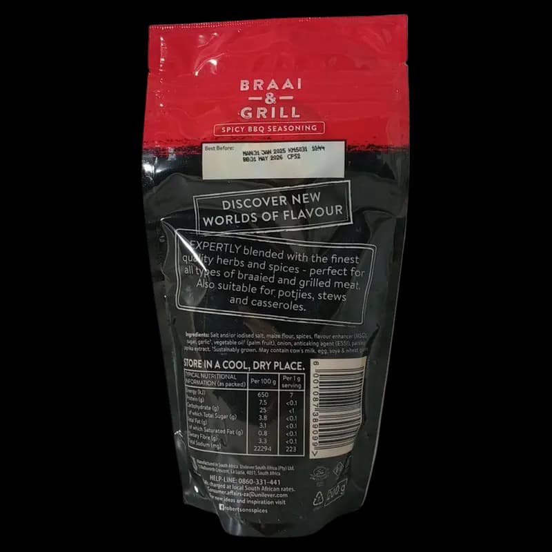 Spice 200g BBQ Braai&Grill Rob x 1 - 6001087389099 (#2)
