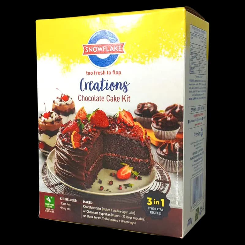 Snowflake Chocolate Cake Kit 800g x 1 - 6001205731571 (#1)