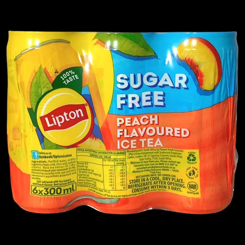 Tea Ice 300ml Peach Sugar Free Lipton x 1 - 6001240239711 (#2)
