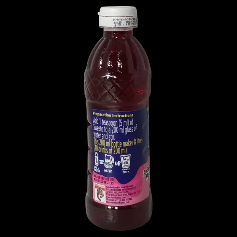 Sweeto 200ml Rasberry x 1 - 6001324034232 (#2)