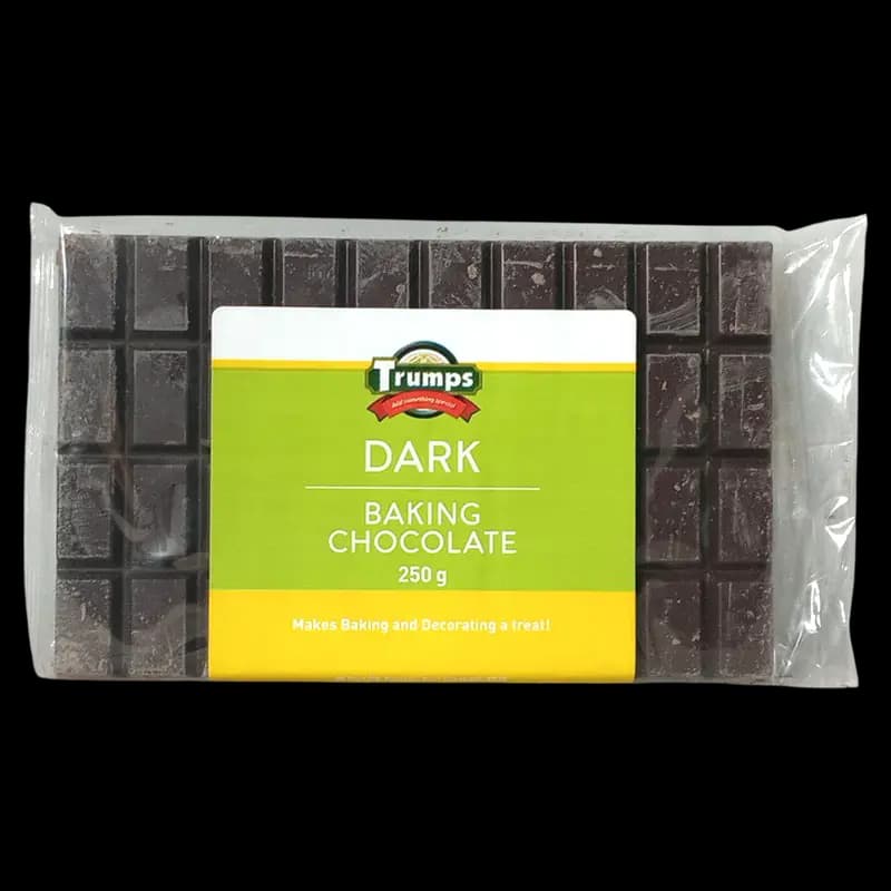 Trumps Baking Choc Slab Dark 250g x 1 - 6001557001445 (#1)