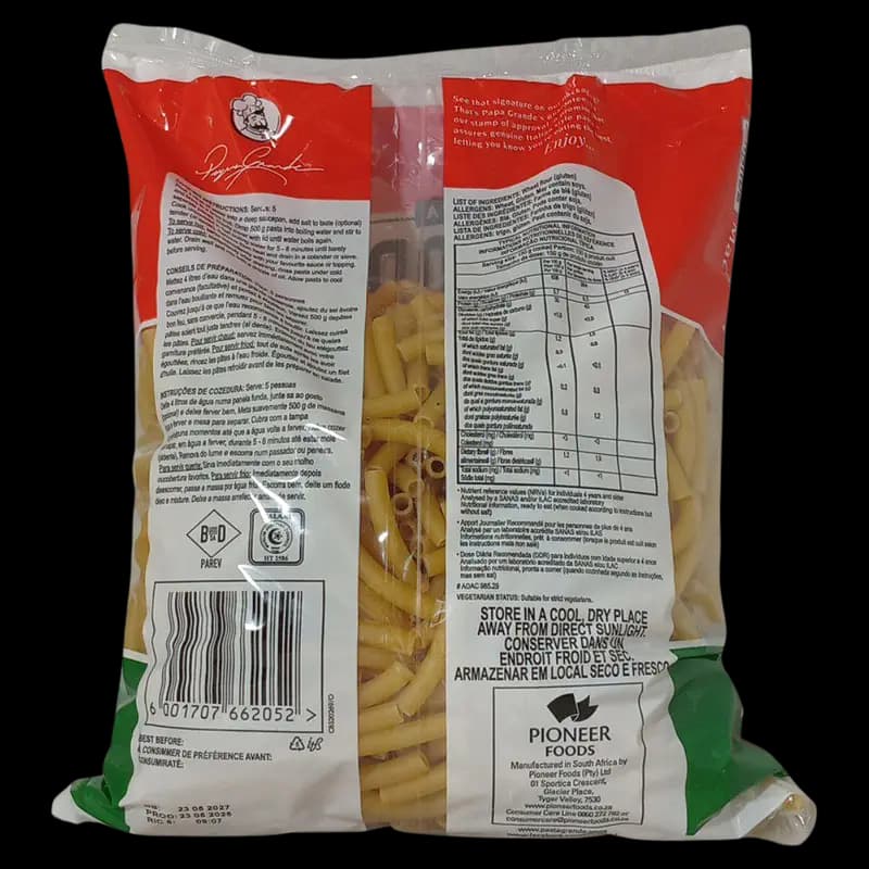 Pasta 1kg Grande Macaroni x 1 - 6001707662052 (#2)