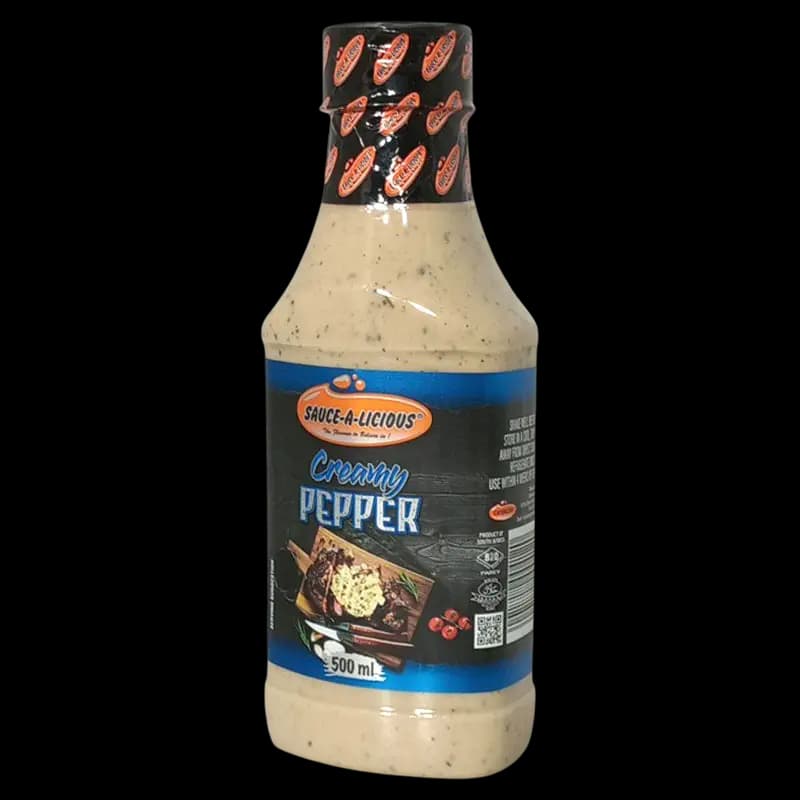 Sauce 500ml Creamy Pepper Sauce-A-Licious x 1 - 6001712004120 (#1)