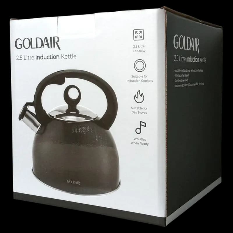Kettle 2.5L Blk Gas/Ind Goldair x 1 - 6001889060448 (#1)