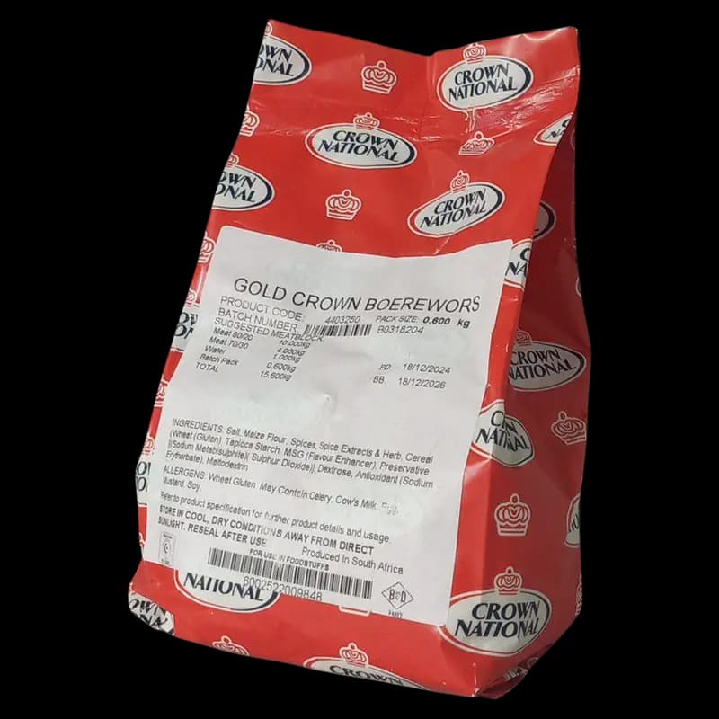 Braaiwors Gold Crown 0.6kg 4403250 - 6002522009848 (#1)