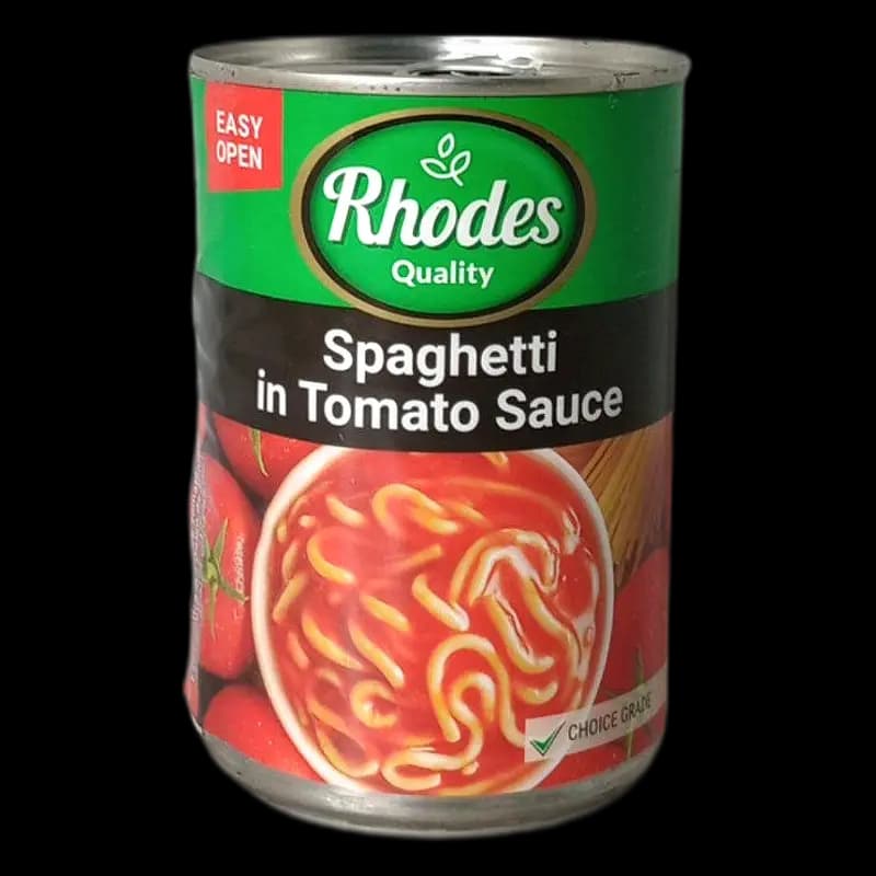 Rhodes Spaghetti in tomato sauce 410g  x 1 - 6005044000430 (#1)