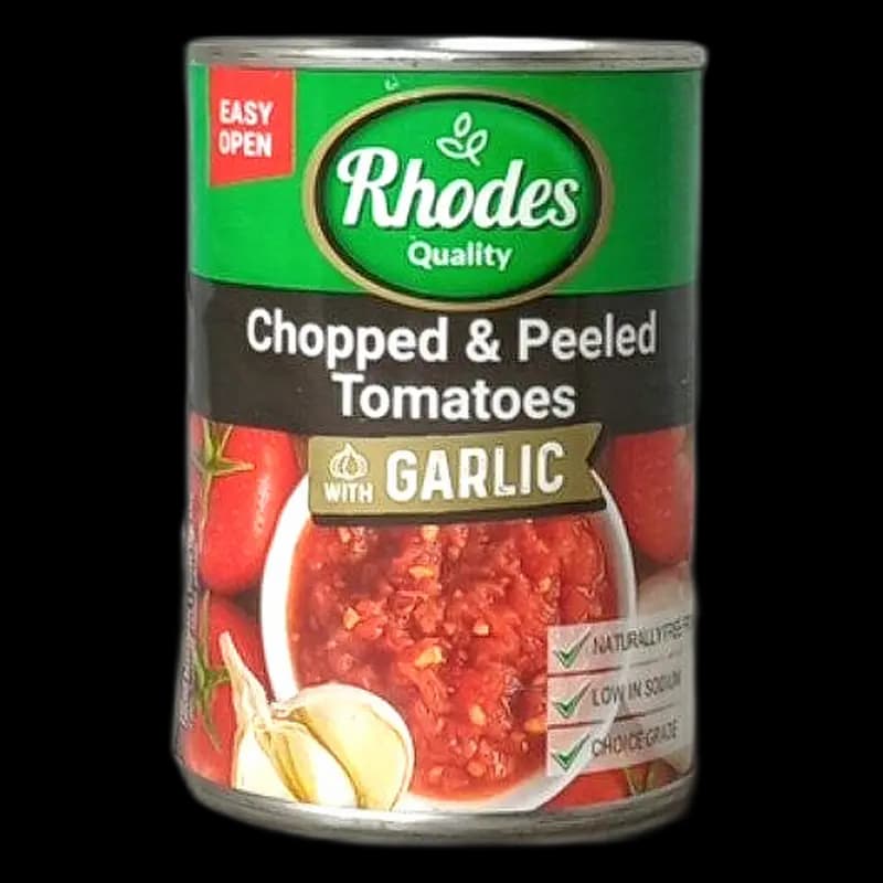 Tomato Chopped Garlic Rhodes 410g x 1 - 6005044007118 (#1)
