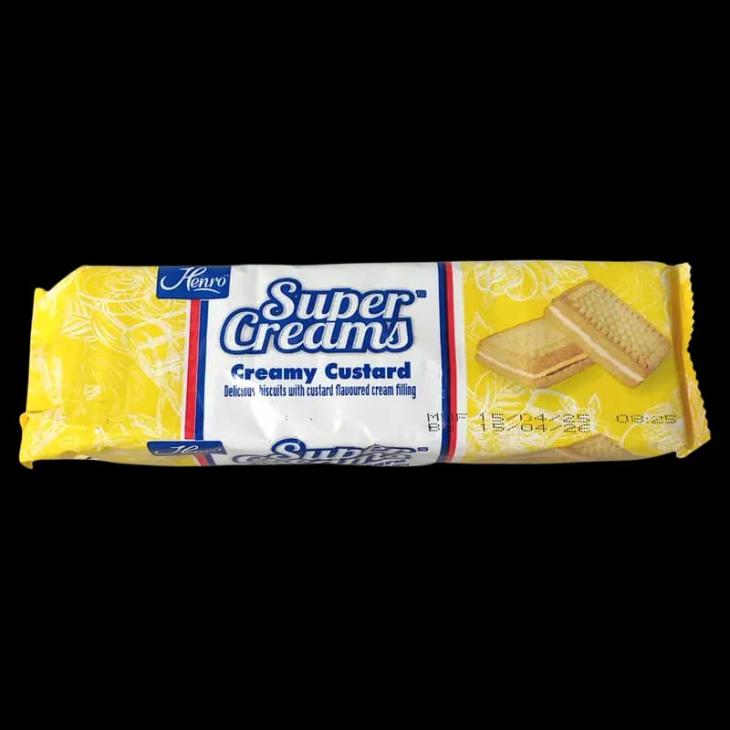 Bisc Henro Super Creams Creamy Custard 125g x 1 - 6007556500309 (#1)