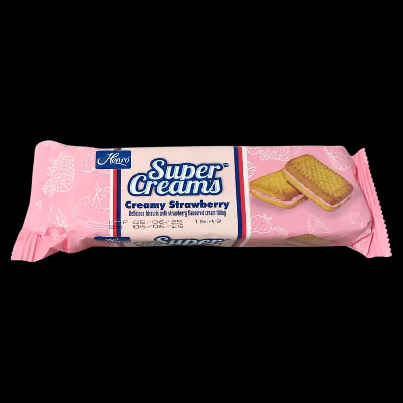 Bisc Henro Super Creams Creamy Strawberry 125g x 1 - 6007556500316 (#1)