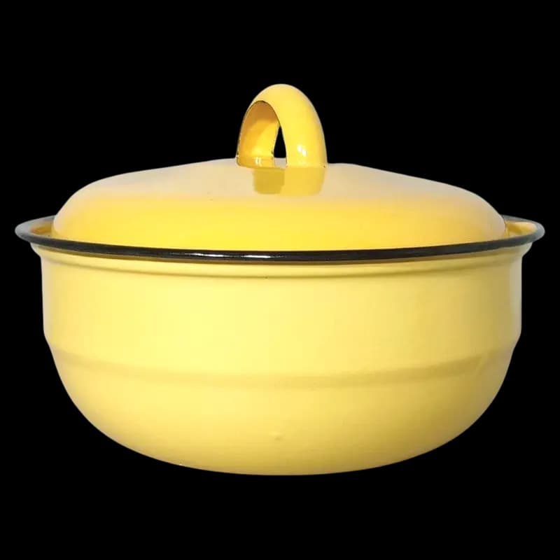 Dish Enamel 18cm with Lid x 1 - 6007771000349 (#1)