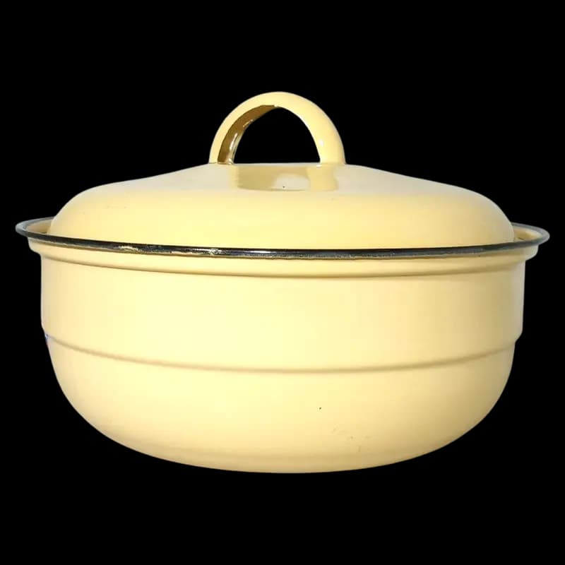 Dish Enamel 20cm with Lid x 1 - 6007771000363 (#1)