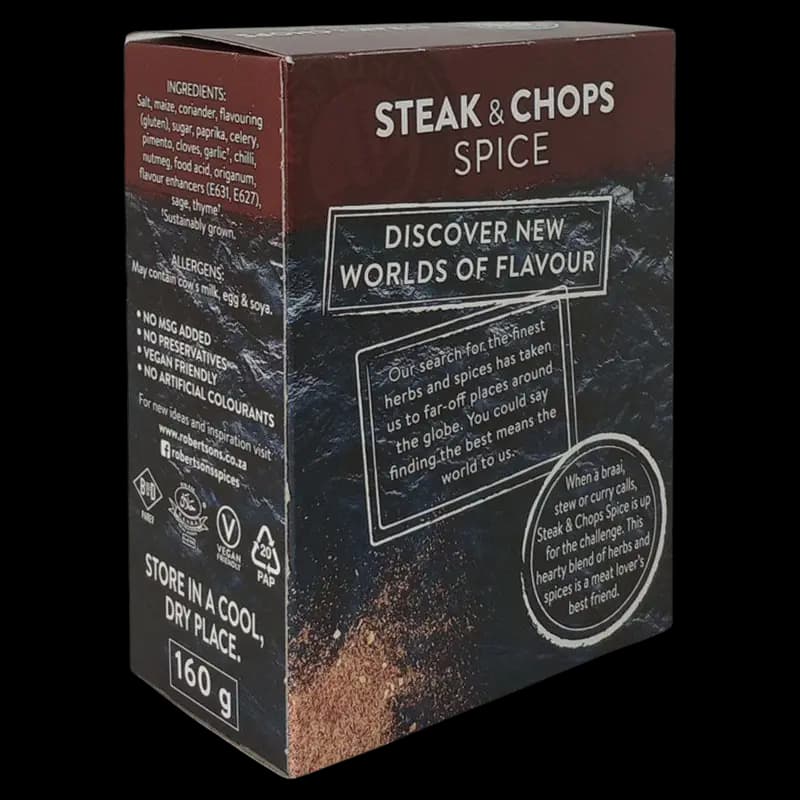 Spice Refill Steak & Chops 160g Rob x 1 - 6009001006053 (#2)