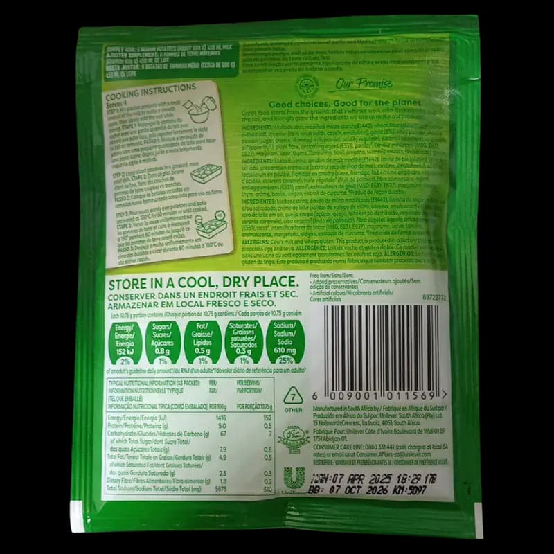 Knorr Pot Bake Garlic&Herb 43g x 1 - 6009001011569 (#2)