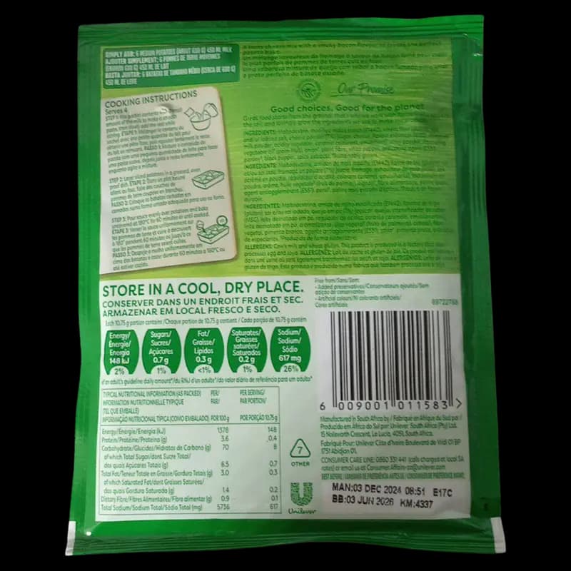Knorr Pot Bake Chs&Bacon 43g x 1 - 6009001011583 (#2)