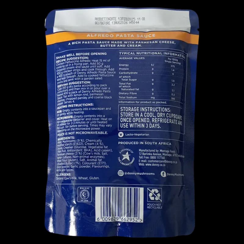 Denny Sauce Alfredo 400g x 1 - 6009629662952 (#2)