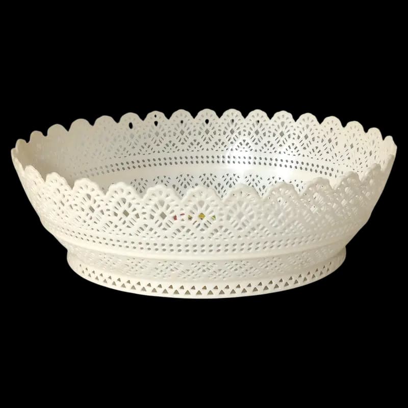 Basket Plastic Lace Oval FO8685 x1 - 6009647912060 (#1)
