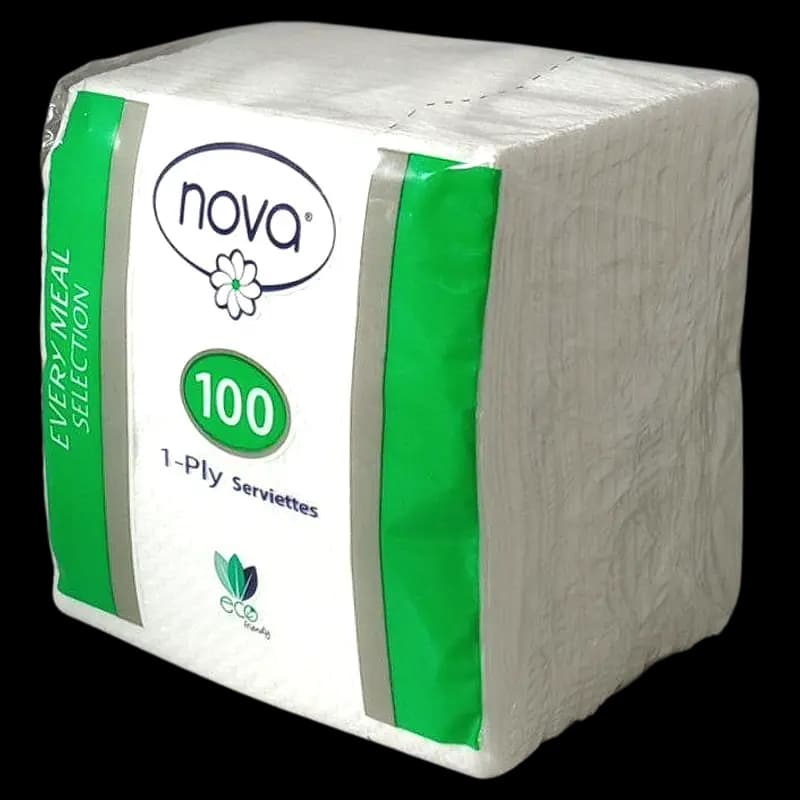 Serviette 100's Nova 1ply  x 1 - 6009648182530 (#1)