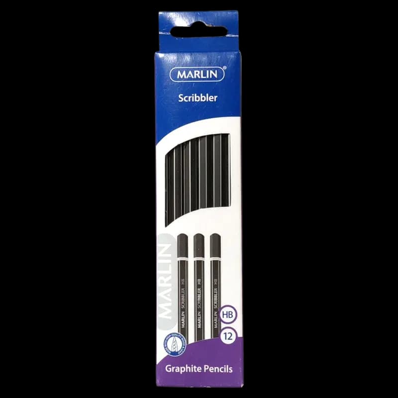 Pencil HB Marlin Black/Silver x 12's x 1 - 6009685850041 (#1)