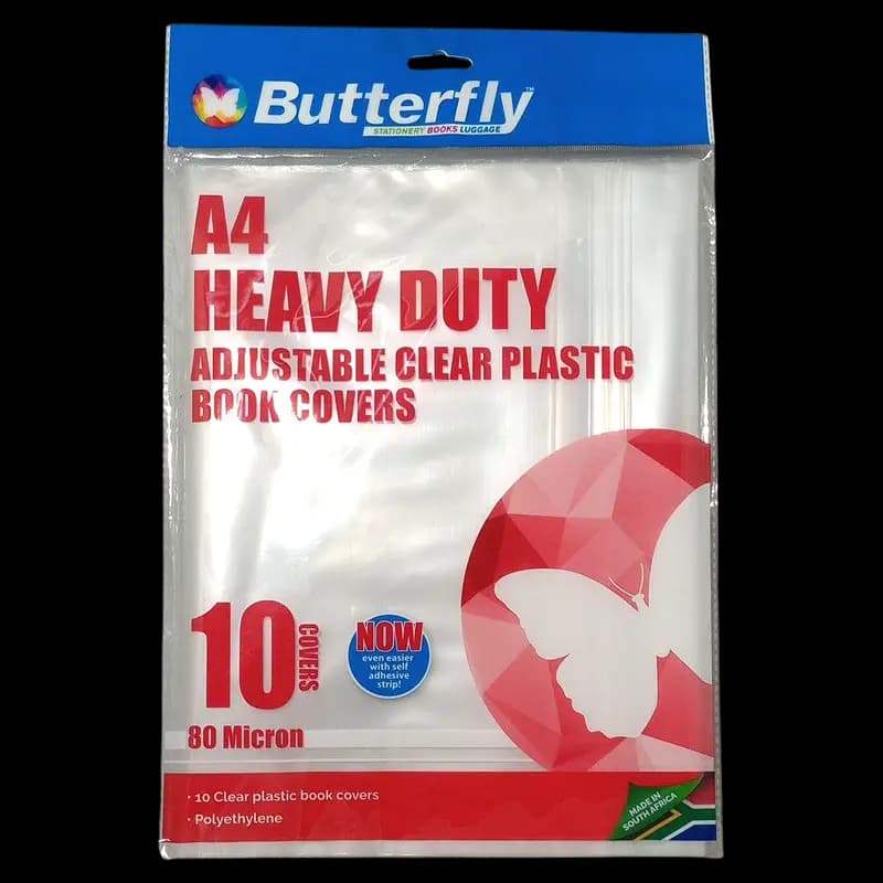 Book Cover Plastic Adjustable A4 10pk x 1 - 6009698062097 (#1)