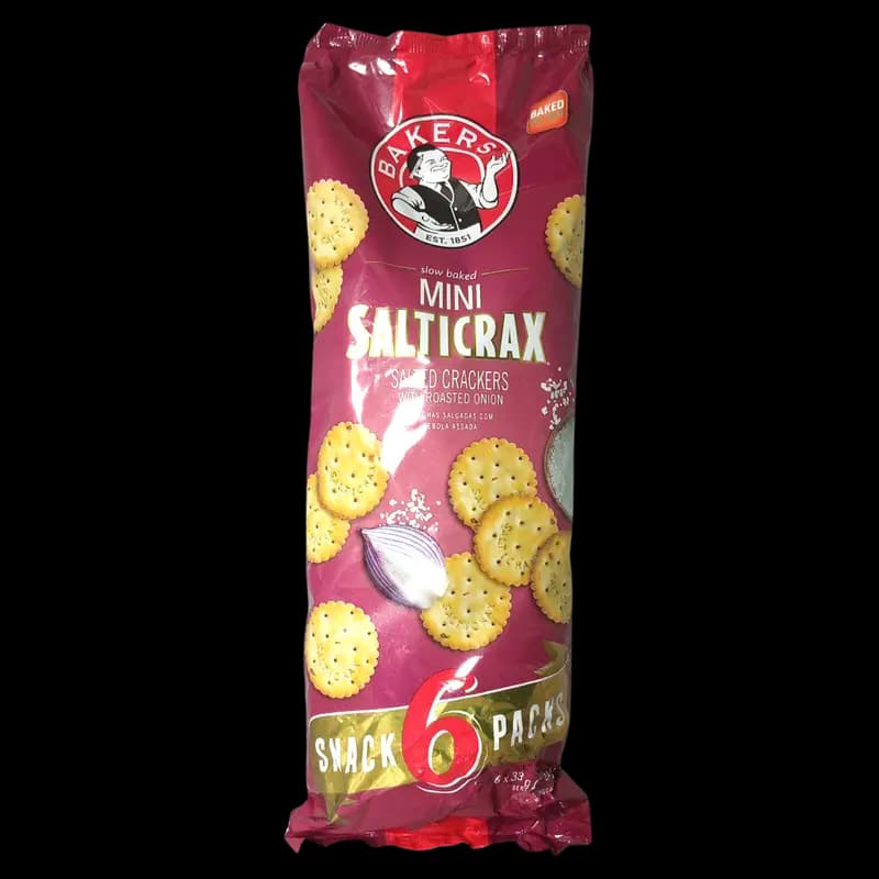 Bisc Bakers 33g 6's Miini Salticrax Onion x 1 - 6009704171355 (#1)