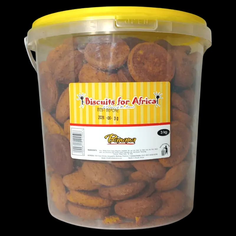 Mr Biscuit 3kg Banana Bucket x 1 - 6009801124506 (#1)