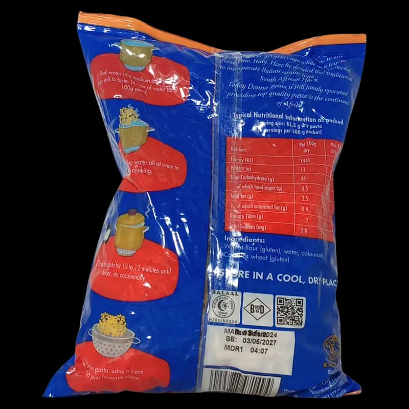 Pasta 500g Elbow Donna Zeina x 1 - 6009888471494 (#2)