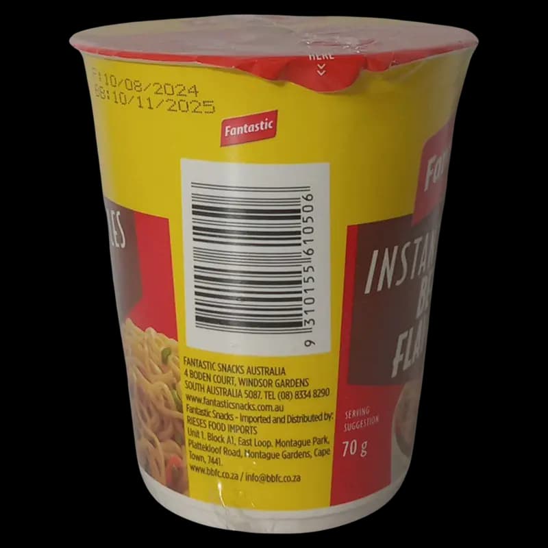 Noodles Cup Beef Noodles 70g x 1 - 9310155610506 (#2)