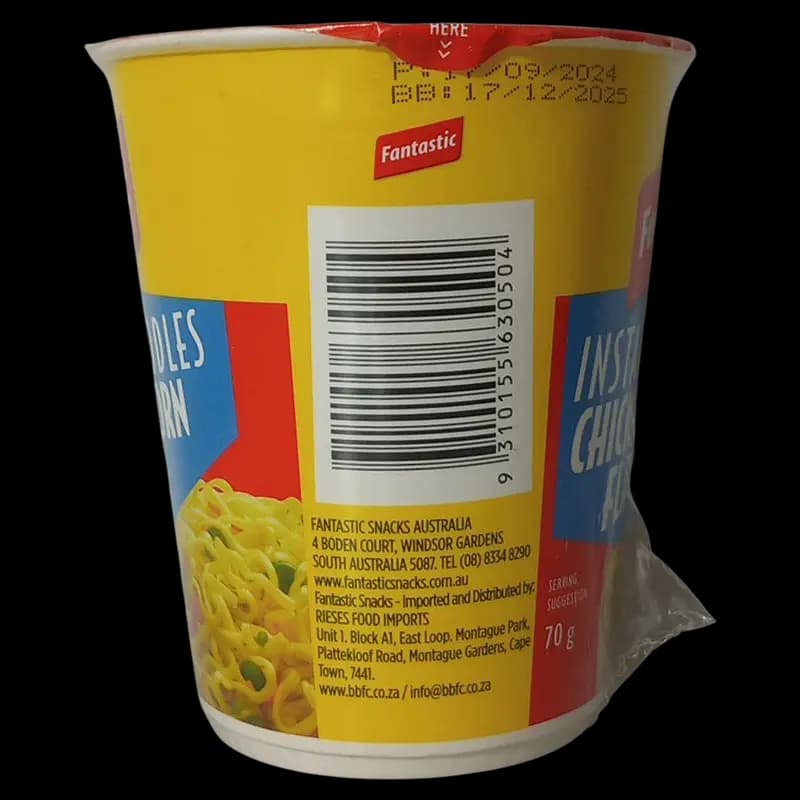 Noodles Cup Chick & Corn Noodles 70g x 1 - 9310155630504 (#2)