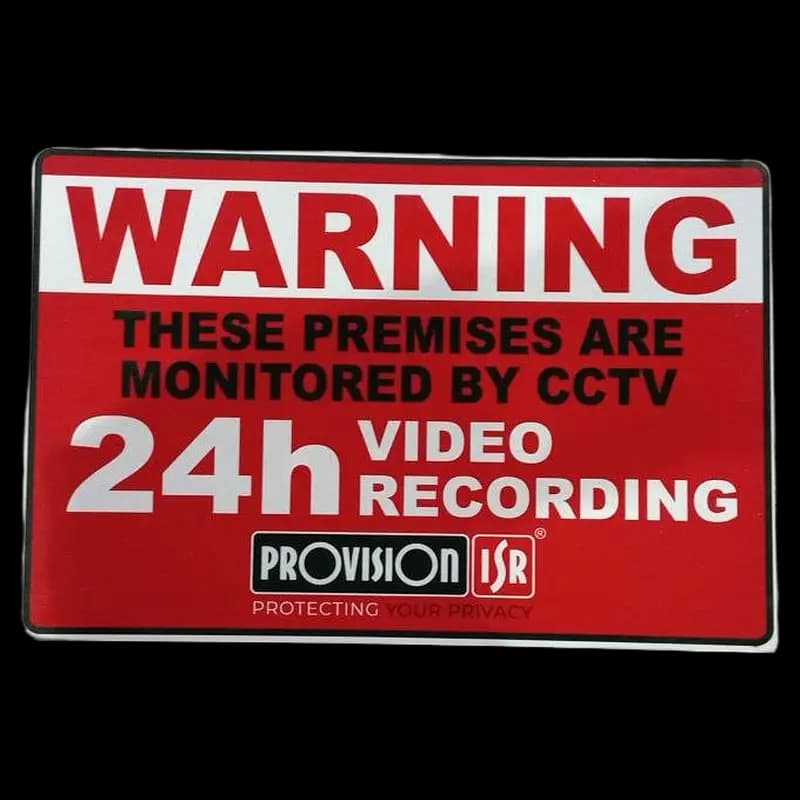 Warning CCTV Sign - WARNING (#1)