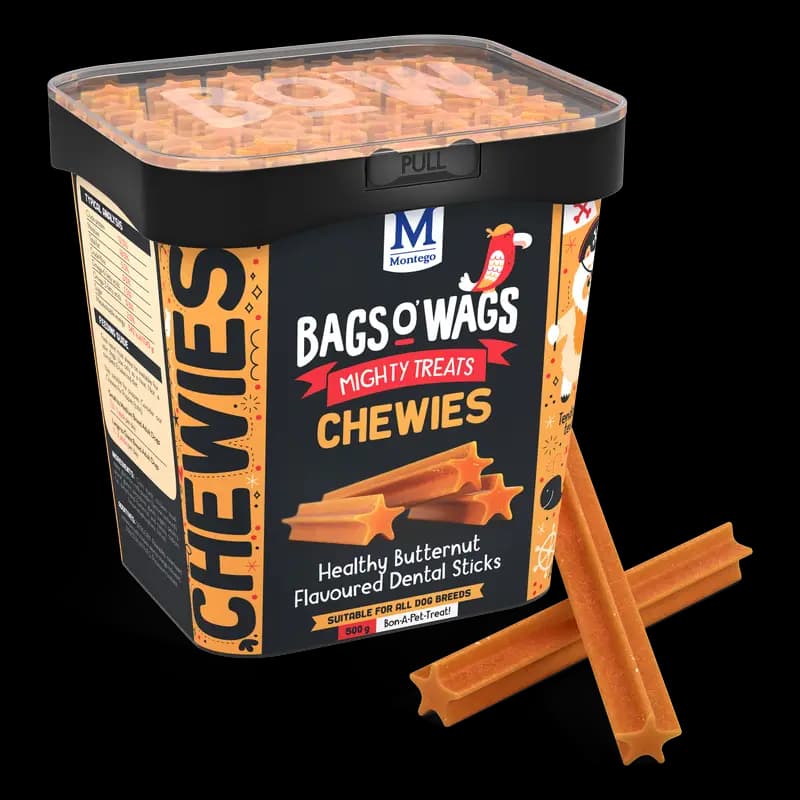 Dog Food 500G Dental Sticks Bagso'Wags Chewies X1 - 6009686621343 (#1)