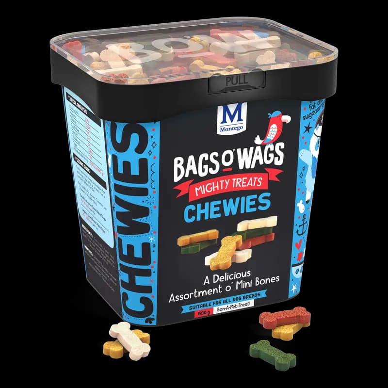 Dog Food 500G Mini Bones Bagso'Wags Chewies X1 - 6009686621374 (#1)