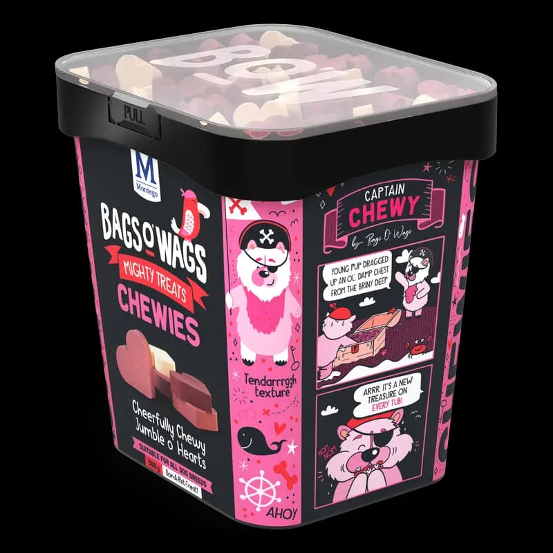 Dog Food 500G Hearts Mix Bagso'Wags Chewies X1 - 6009686621350 (#6)