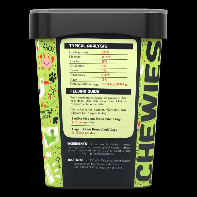Dog Food 500G Beef Bars Bagso'Wags Chewies X1 - 6009686621312 (#4)
