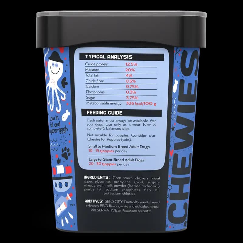 Chewies 500G  Bags O' Wags Bbq Tjoppies x1 - 6009686622869 (#4)