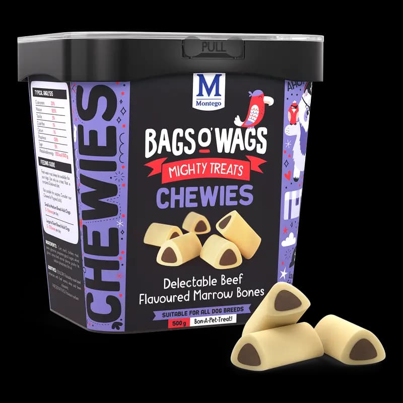 Dog Food 500G Marrow Bones Bagso'Wags Chewies X1 - 6009686621367 (#2)