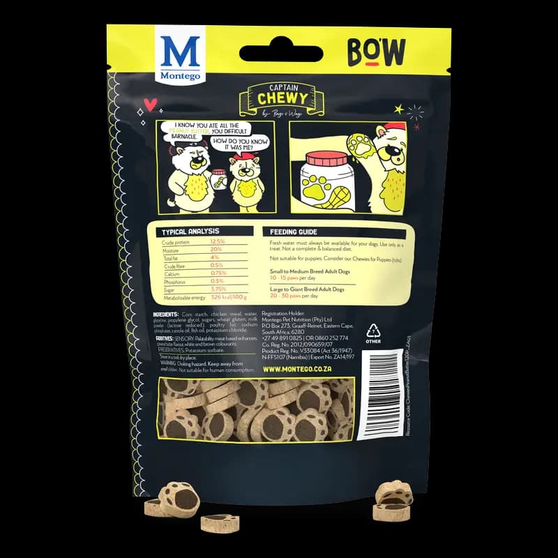 Chewies 120G  Bags O' Wags Peanut Butter Paws x1 - 6009686622852 (#1)